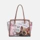 Ynot? Borsa Donna Shopping  Metro Chic  Stampa Dog & Cat