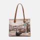 Ynot? Borsa Shopping Yes Bag Stampa Città
