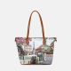 Ynot? Borsa Shopping  Small Yes Bag Stampa Città
