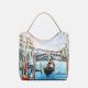 Ynot? Borsa Sacca Large Yes Bag Stampa Città